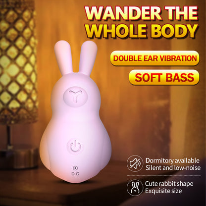 JEAMADO Cute Rabbit Vibrating Massager for Women | High-Frequency G-Spot & Clitoral Stimulator