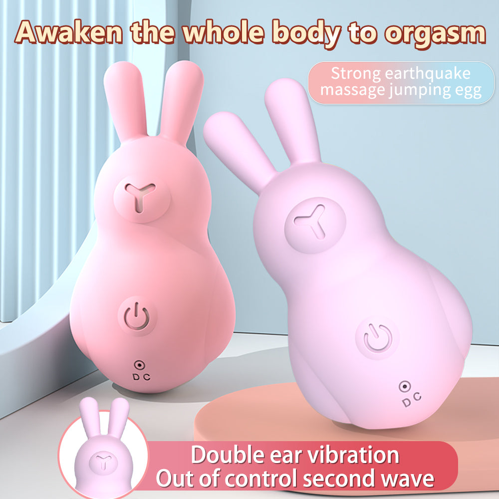 JEAMADO Cute Rabbit Vibrating Massager for Women | High-Frequency G-Spot & Clitoral Stimulator